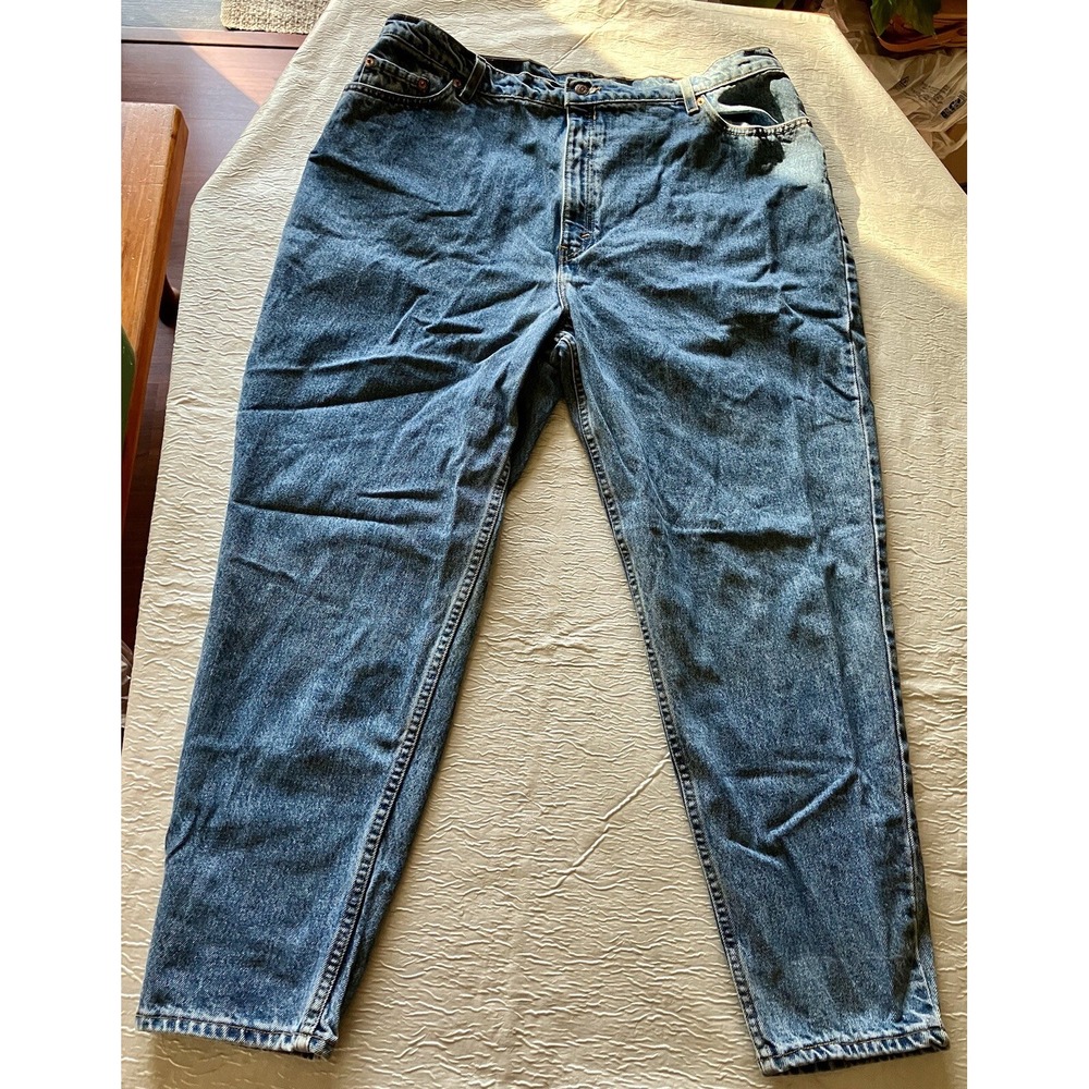 Vintage Levis 550 Relaxed Fit Tapered Leg Jeans W22 S Medium Wash Made in USA